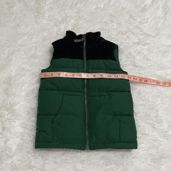 Toddlers Carter's Puffer Sleeveless Winter Jacket Vest in Green Size 5 - Picture 3 of 10